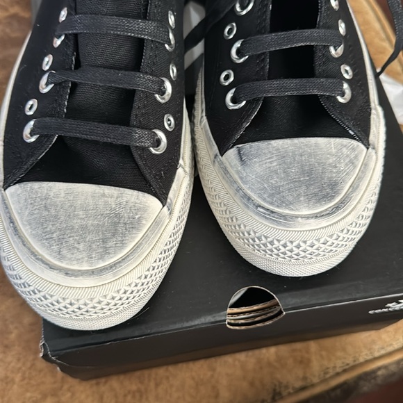 Black distressed look converse  all star 39.5 8.5 nwb - Picture 5 of 7